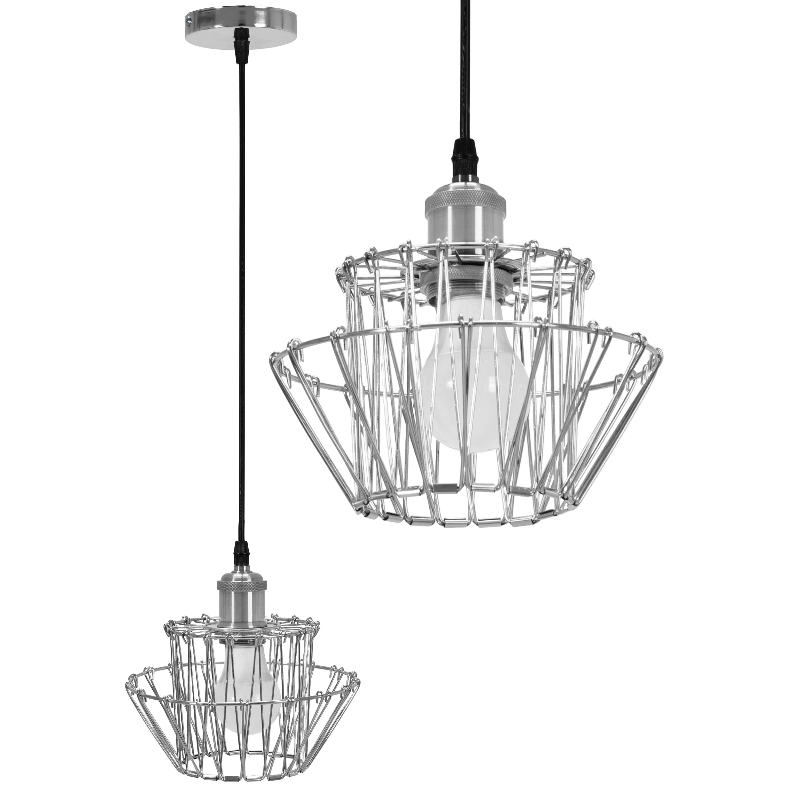Lampa Sufitowa Wisząca APP943-1CP Set Chrome 1