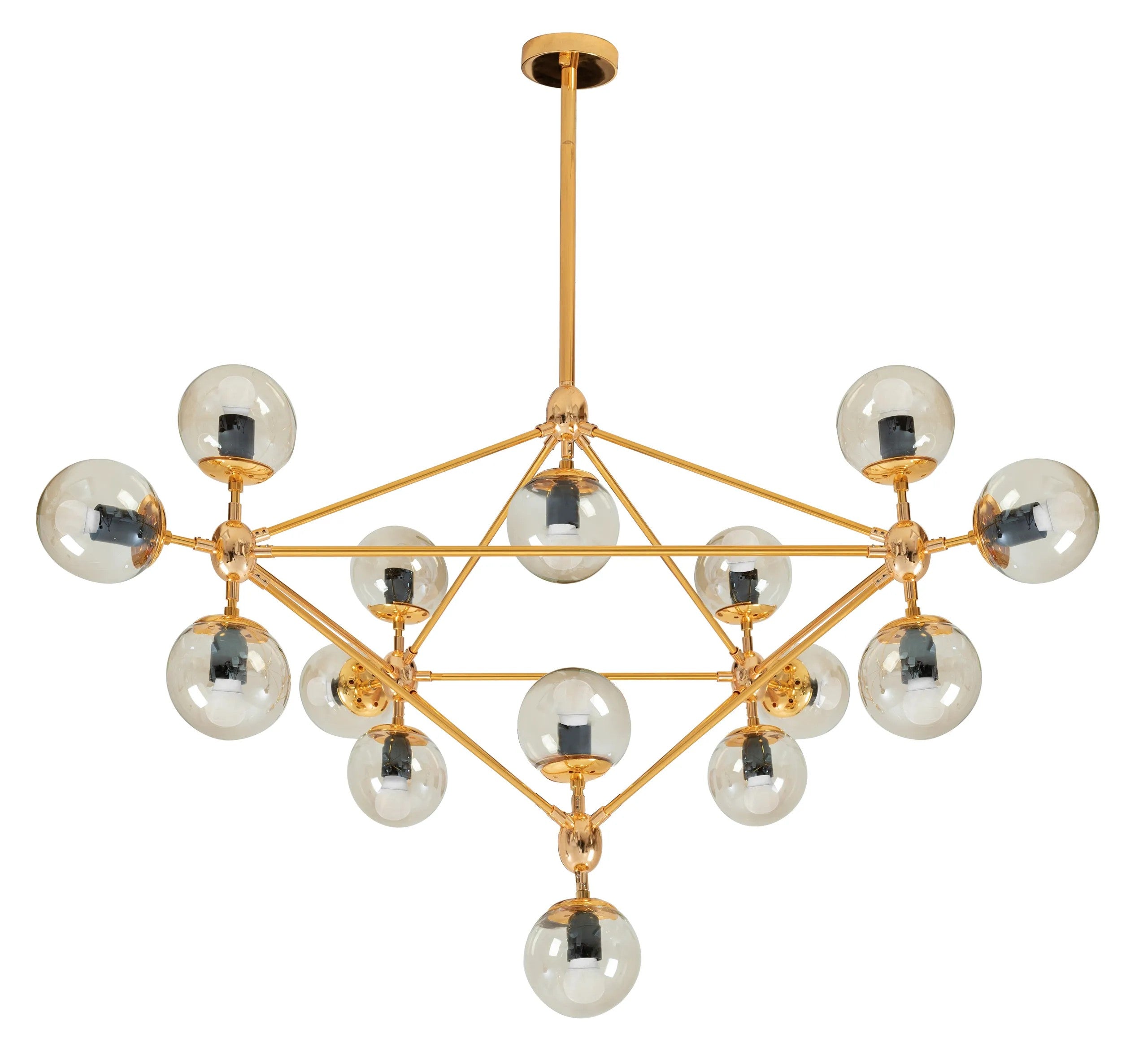 Lampa Wisząca Sufitowa Złota APP267-15C 1