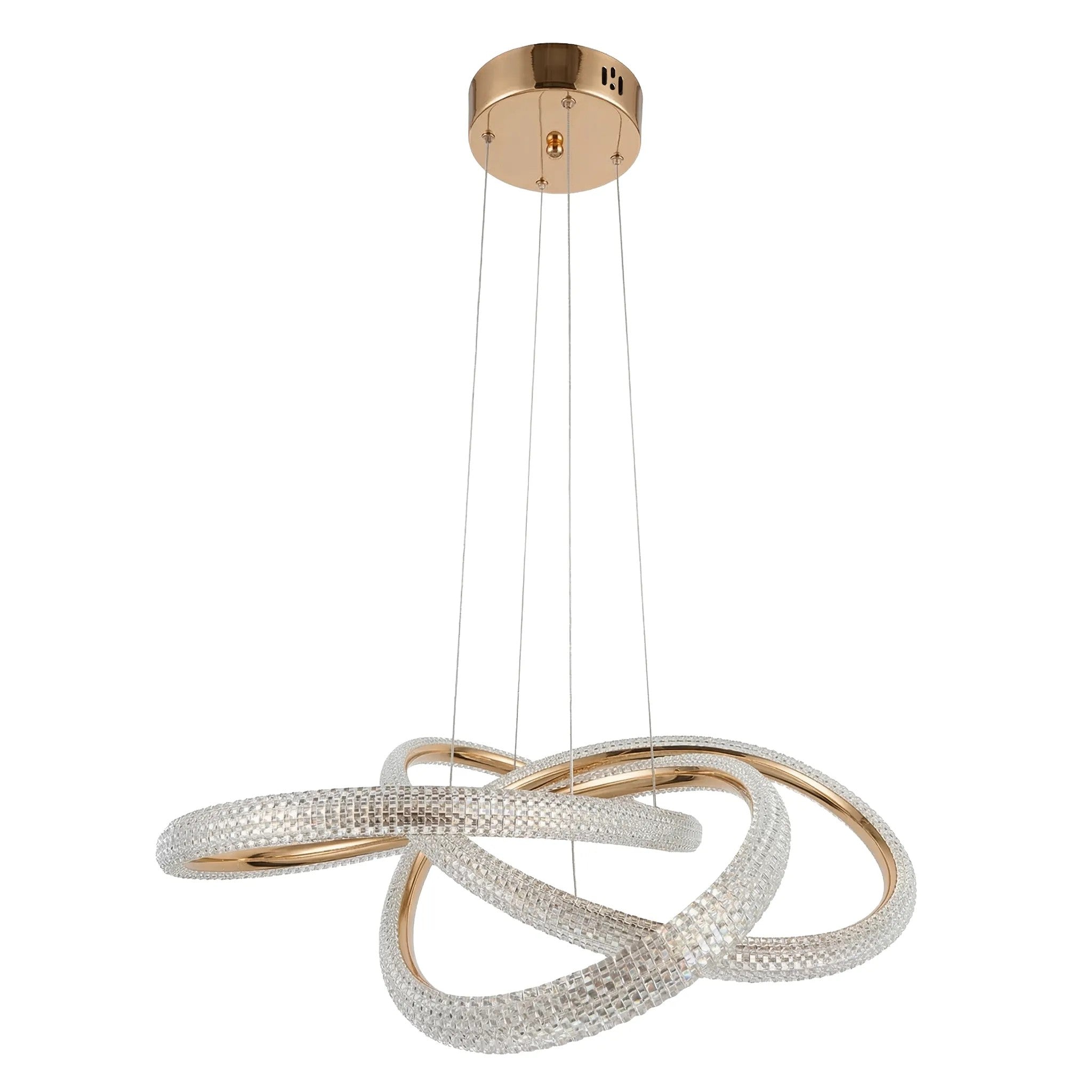 LAMPA SUFITOWA WISZĄCA G153-CP ZŁOTA 1
