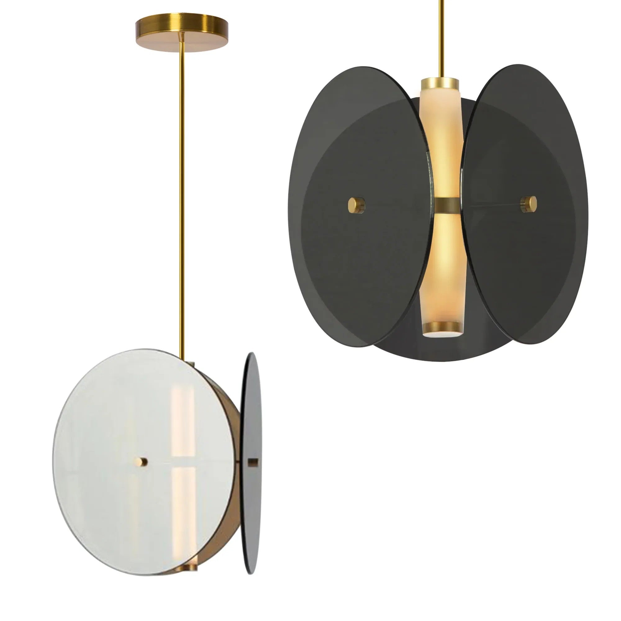 LAMPA SUFITOWA WISZĄCA Czarna APP1675-CP Round 1