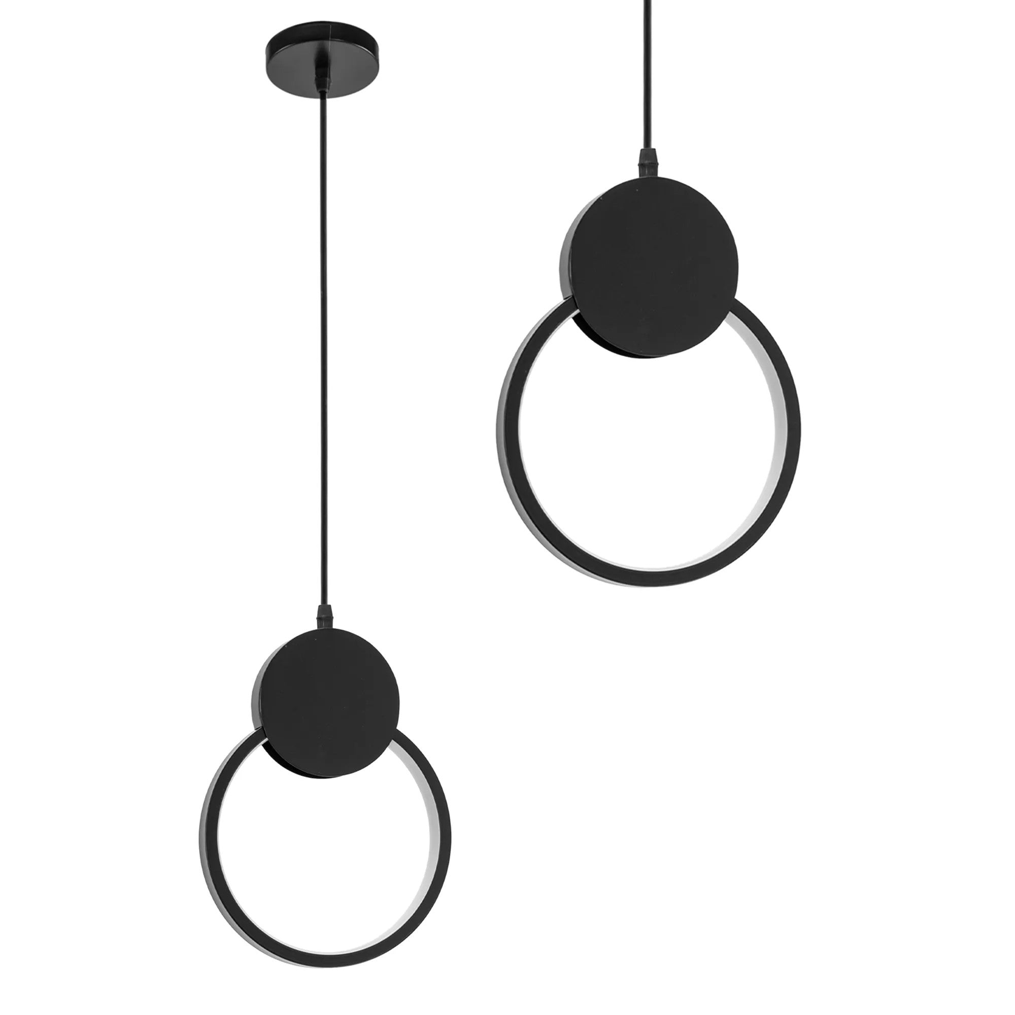 Lampa Sufitowa Wisząca LED APP852-CP Czarna 1