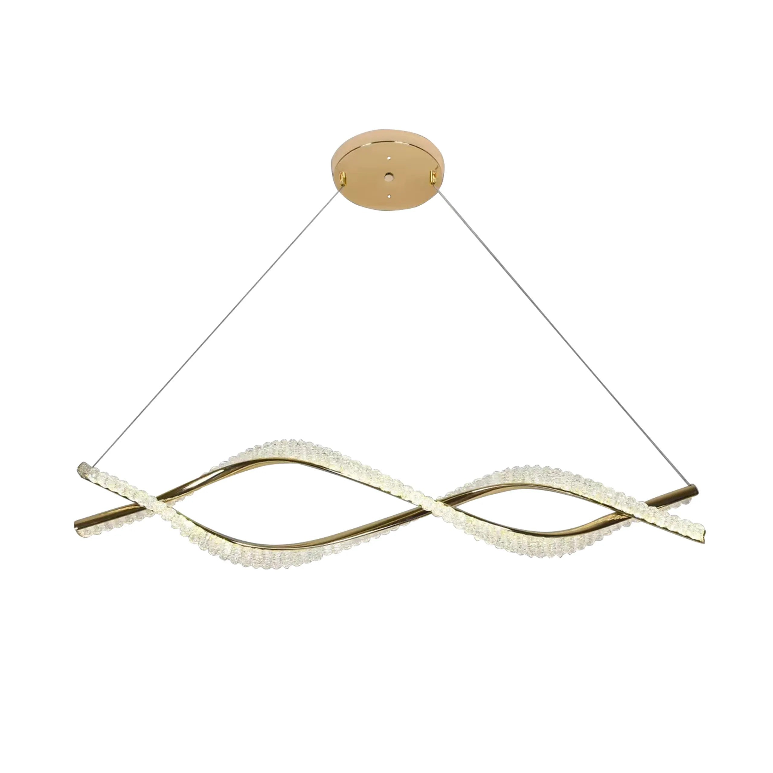LAMPA WISZĄCA LED G033-CP ZŁOTA 1
