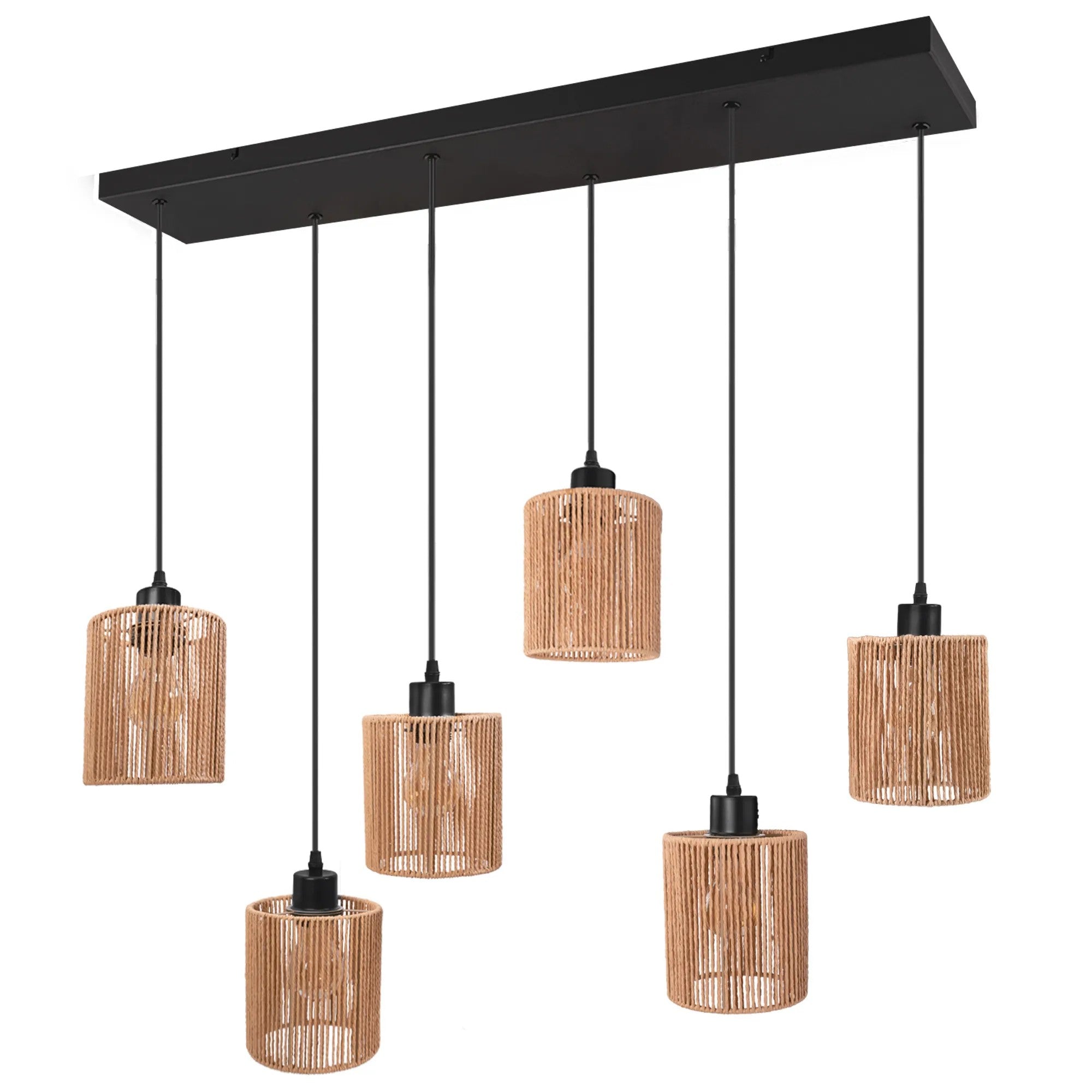 LAMPA SUFITOWA WISZĄCA APP1822-6CP NATURE BLACK 1