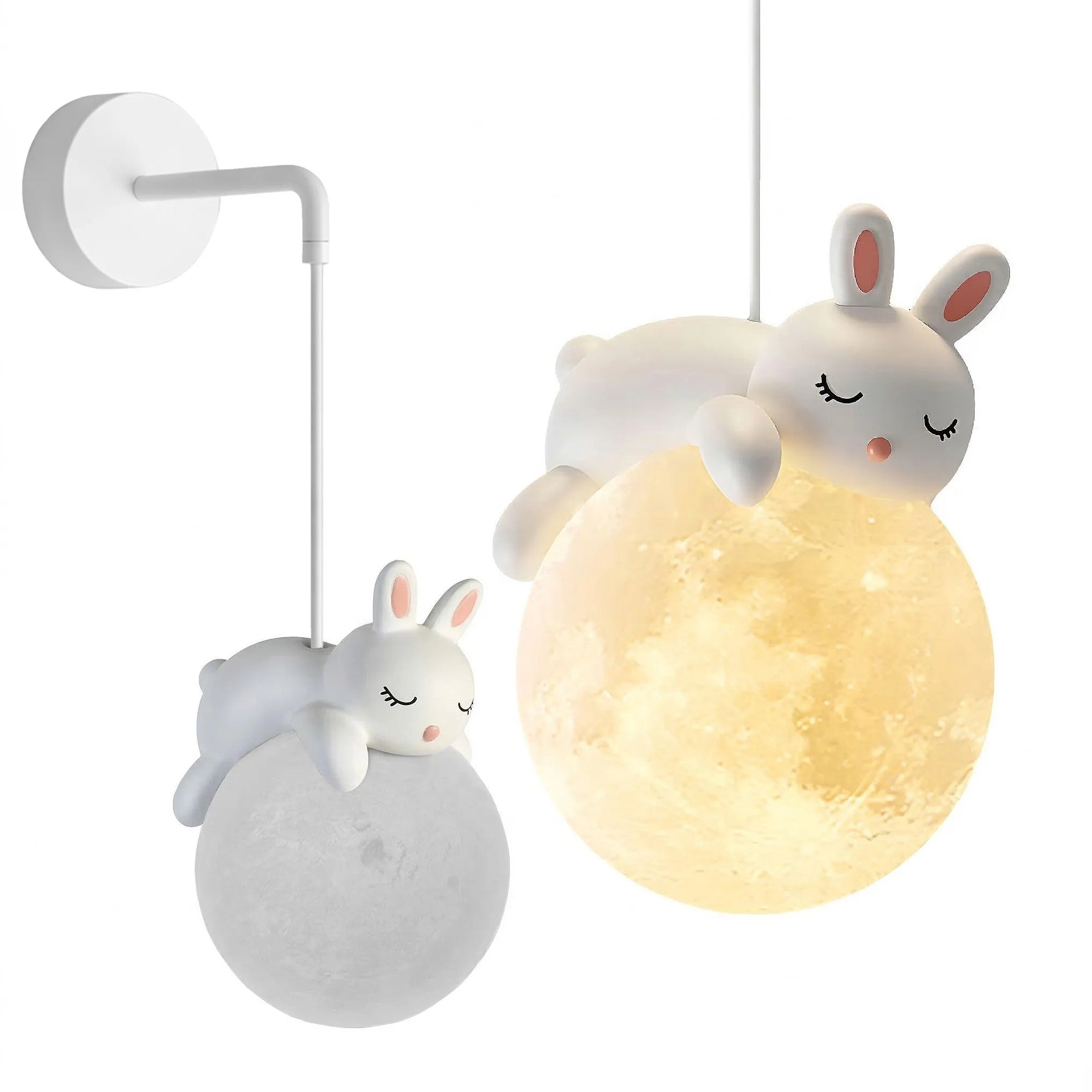 LAMPA ŚCIENNA KINKIET ŚPIĄCY KRÓLICZEK G165-1W 1