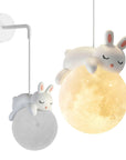 LAMPA ŚCIENNA KINKIET ŚPIĄCY KRÓLICZEK G165-1W 1