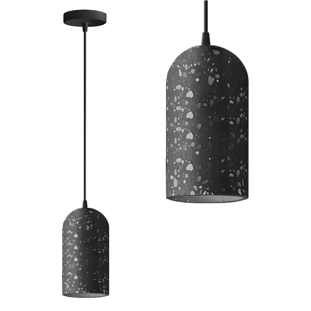 Lampa Wisząca Betonowa APP997-1CP B Czarna 1
