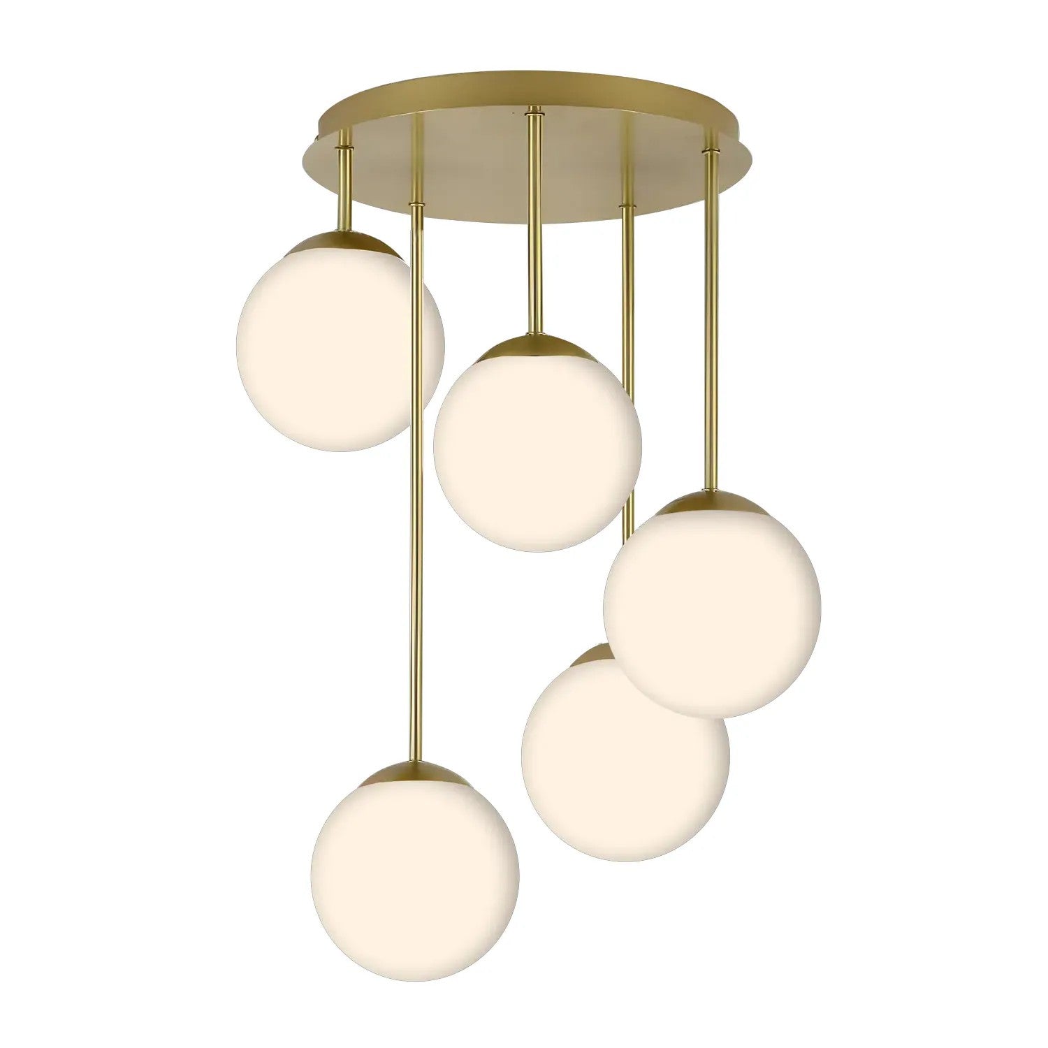 LAMPA SUFITOWA WISZĄCA APP1818-5CPR GOLD 1