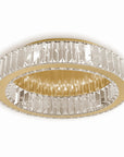 LAMPA KRYSZTAŁOWA PLAFON APP1722-C 50cm ZŁOTA SZCZOTKOWANA 1