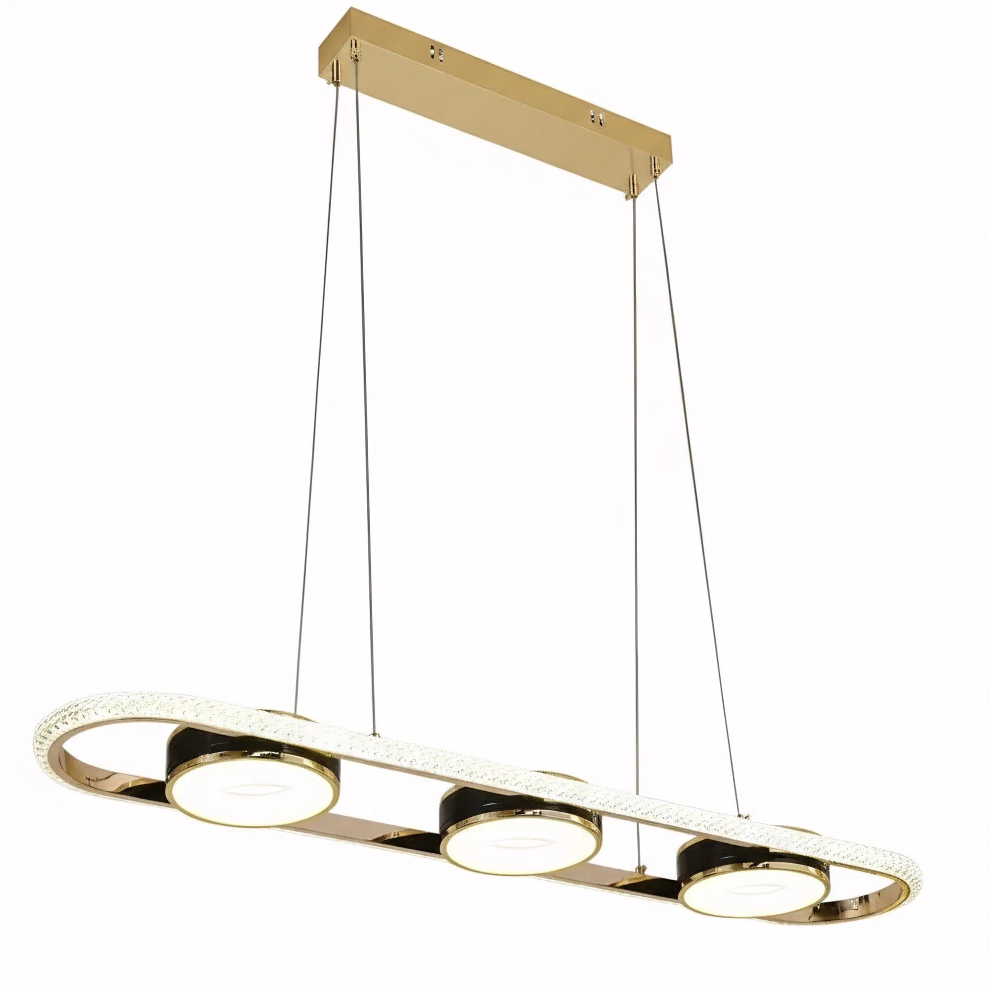 LAMPA SUFITOWA WISZĄCA LED G135-CP Złota 1