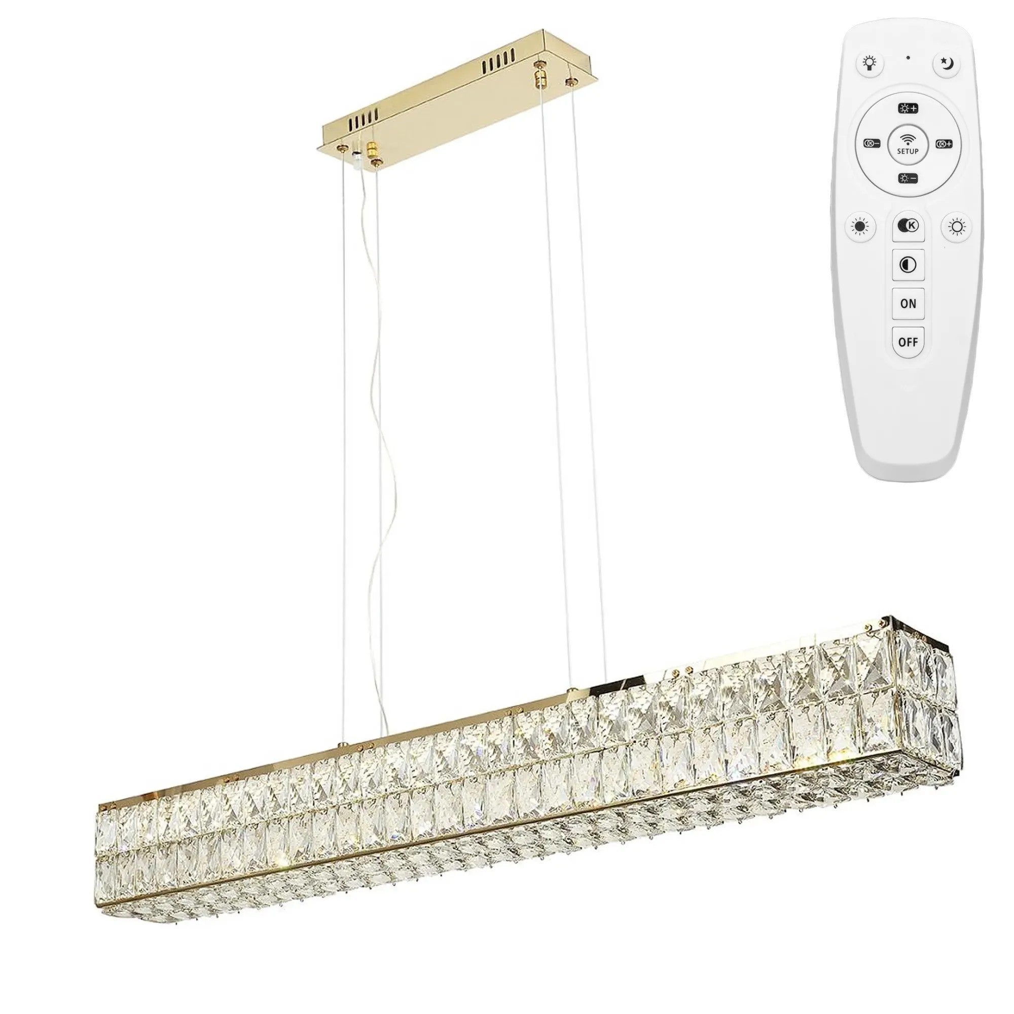 LAMPA SUFITOWA WISZĄCA LED APP1566-CP Gold 1