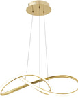 LAMPA SUFITOWA WISZĄCA LED APP1601-CP Gold 1