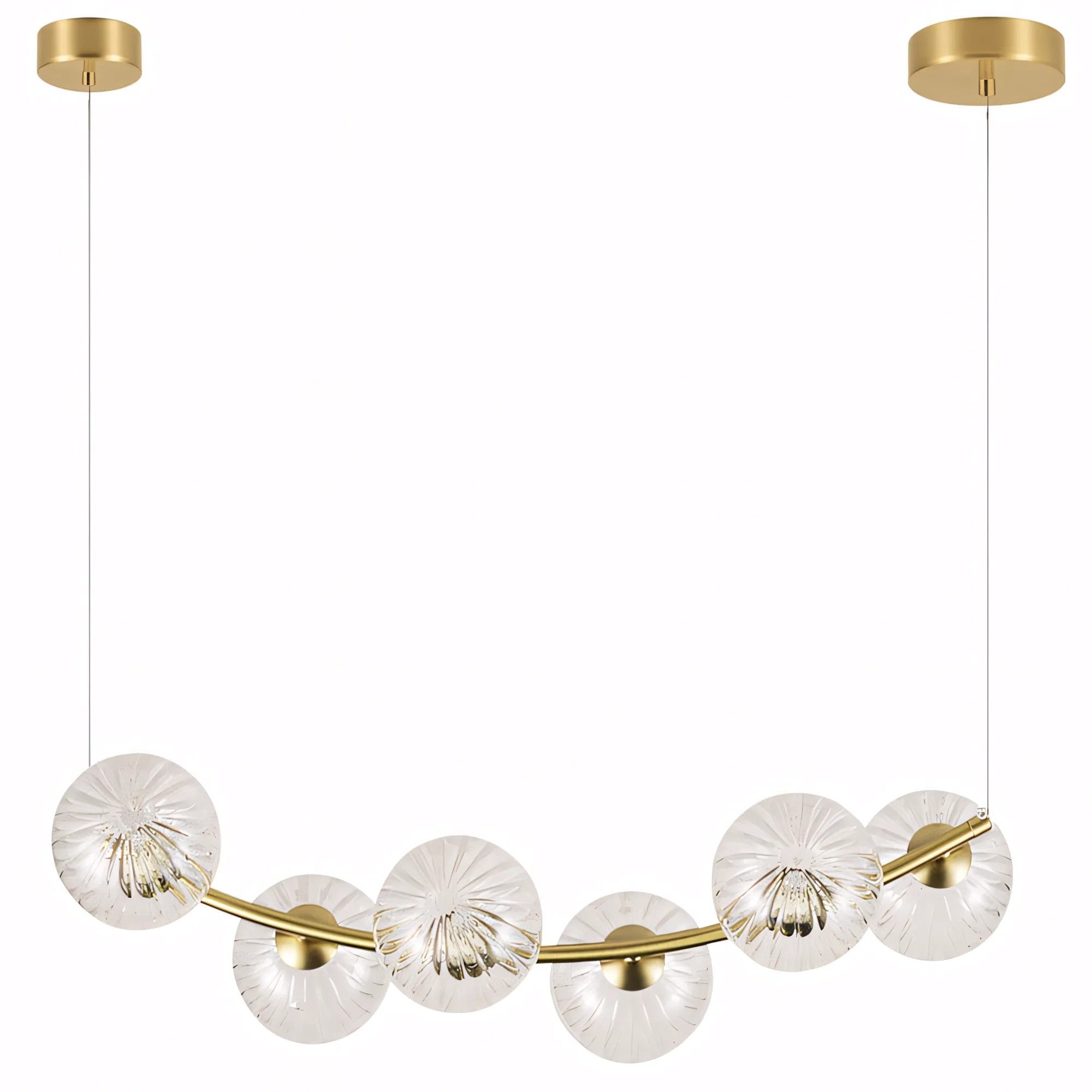 LAMPA SUFITOWA WISZĄCA G133-6CP Złota 1
