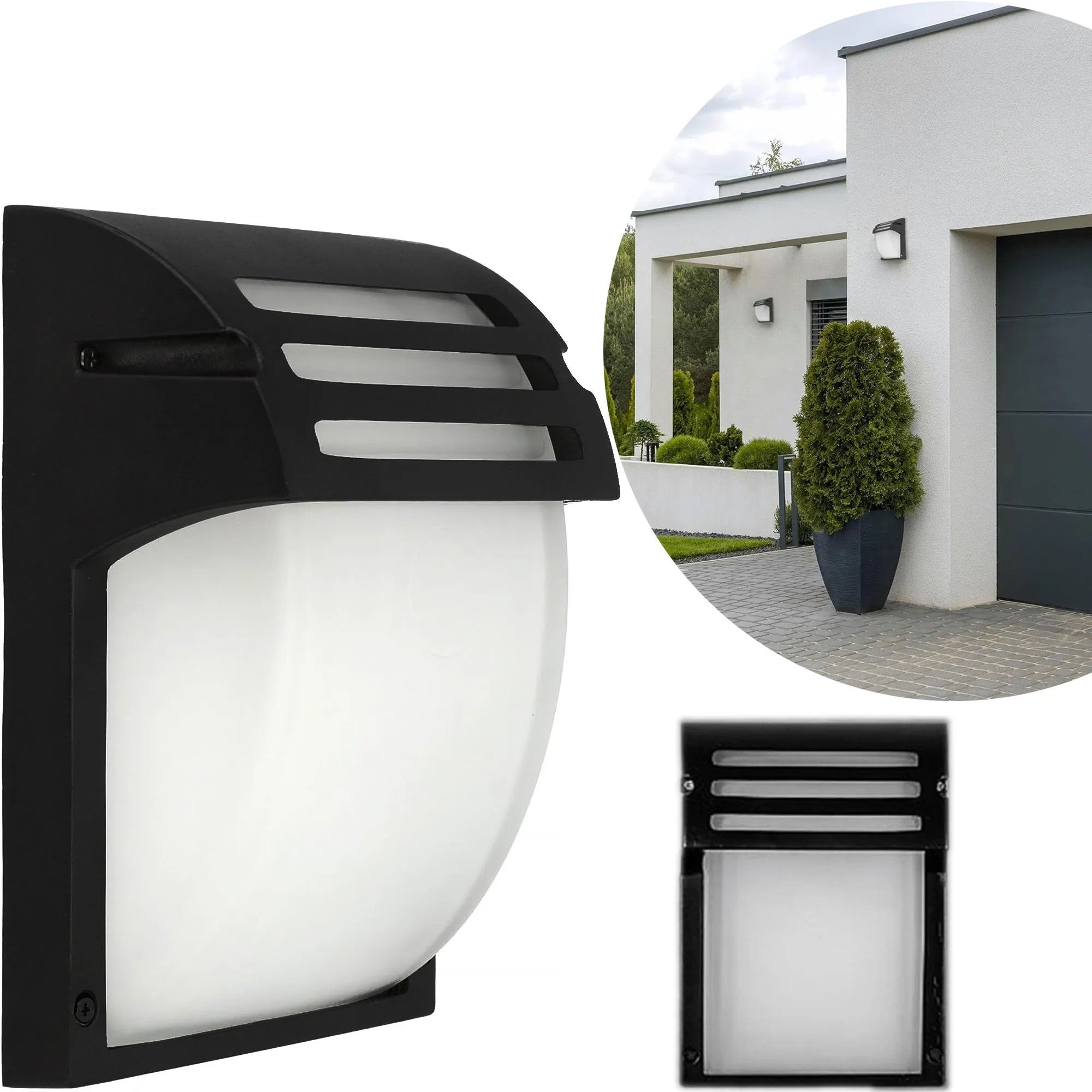 Lampa Elewacyjna Kinkiet RSL013-1W Czarna 1