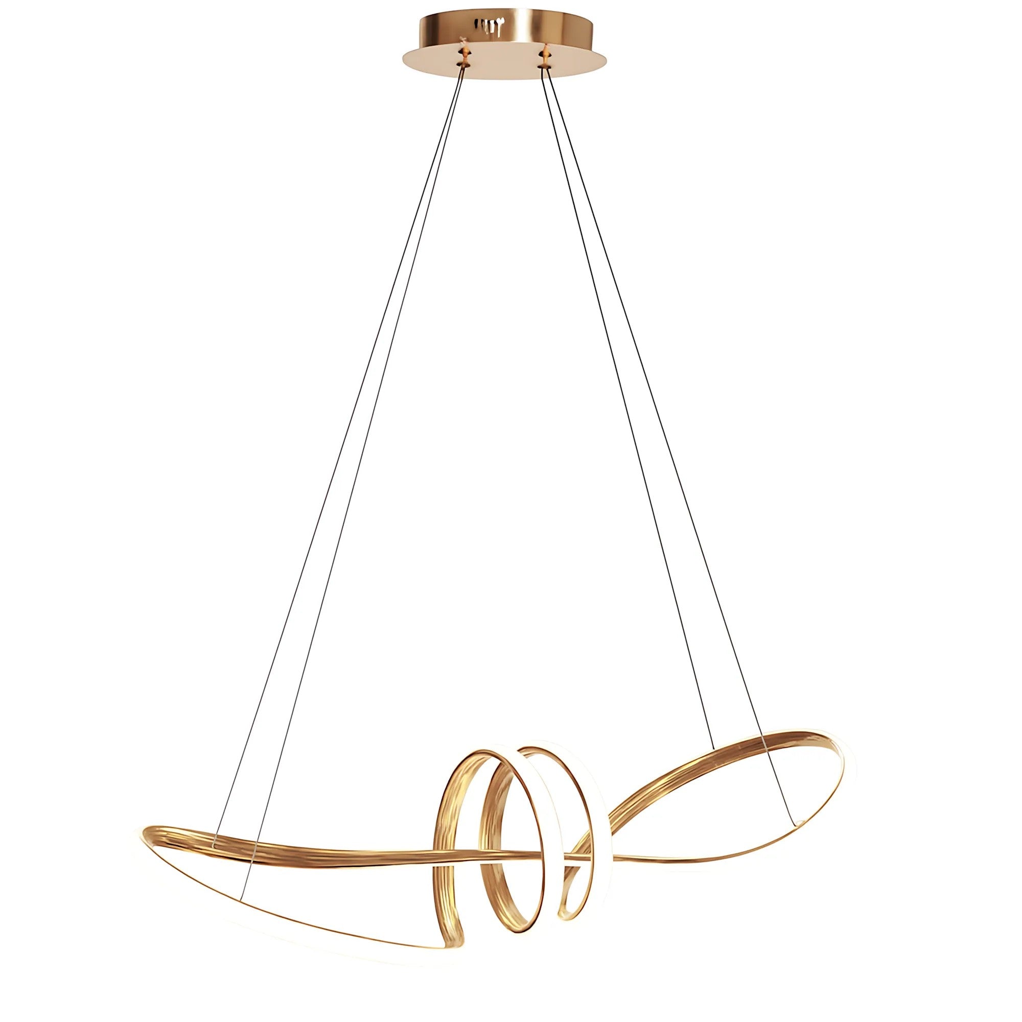 LAMPA WISZĄCA LED LHJ036-CP ZŁOTA 1