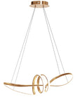 LAMPA WISZĄCA LED LHJ036-CP ZŁOTA 1