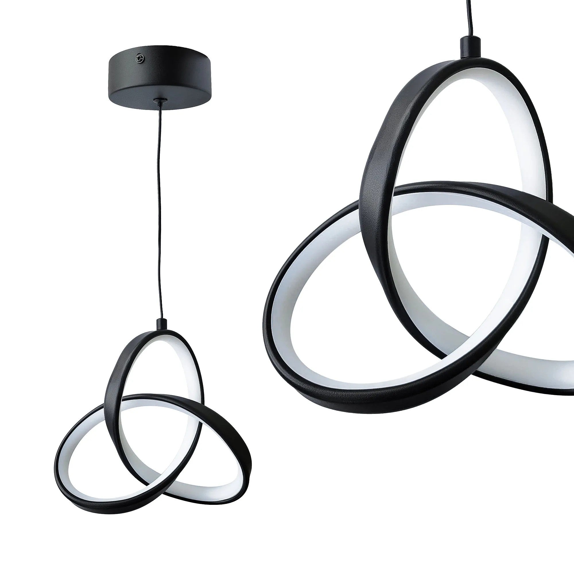 LAMPA SUFITOWA WISZĄCA LED APP1784-CP CZARNA 1
