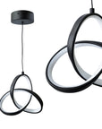LAMPA SUFITOWA WISZĄCA LED APP1784-CP CZARNA 1