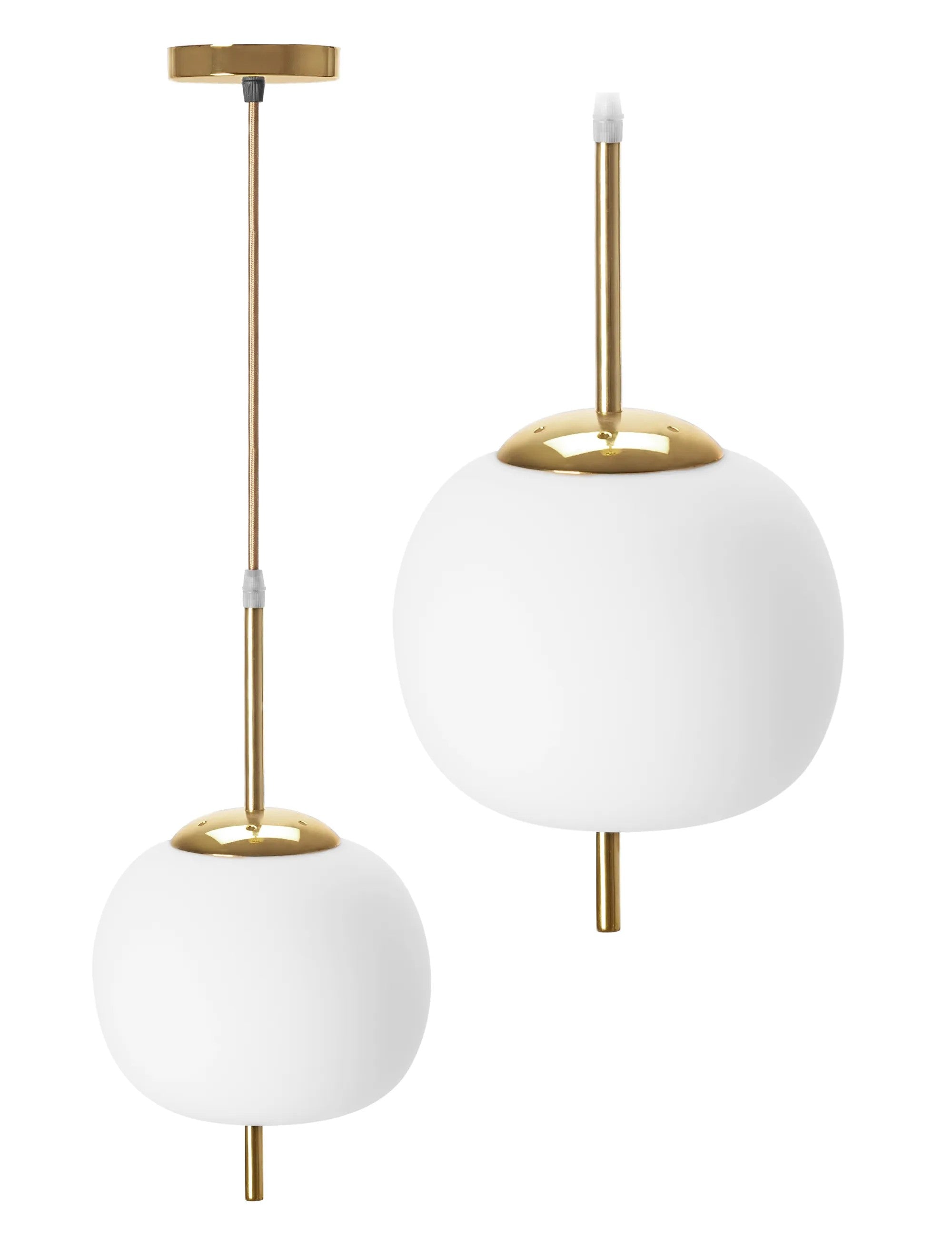 Lampa Sufitowa Wisząca Szklana Kula APP669-1CP Złota 1