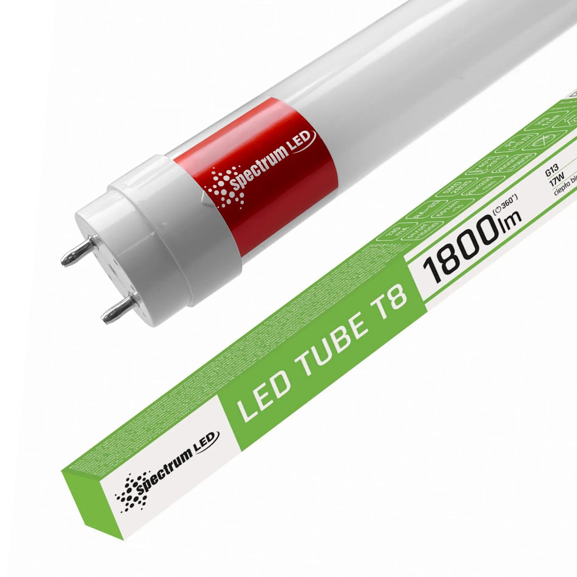 Tuba LED Biała Ciepła 120 CM T8 230V 17W WOJ+22303 1