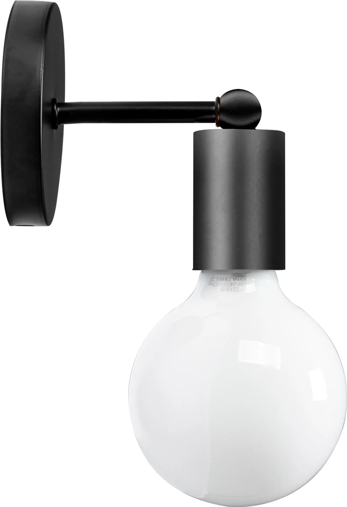 Lampa Kinkiet Ścienny Metalowy 392205 Czarny Mat 1