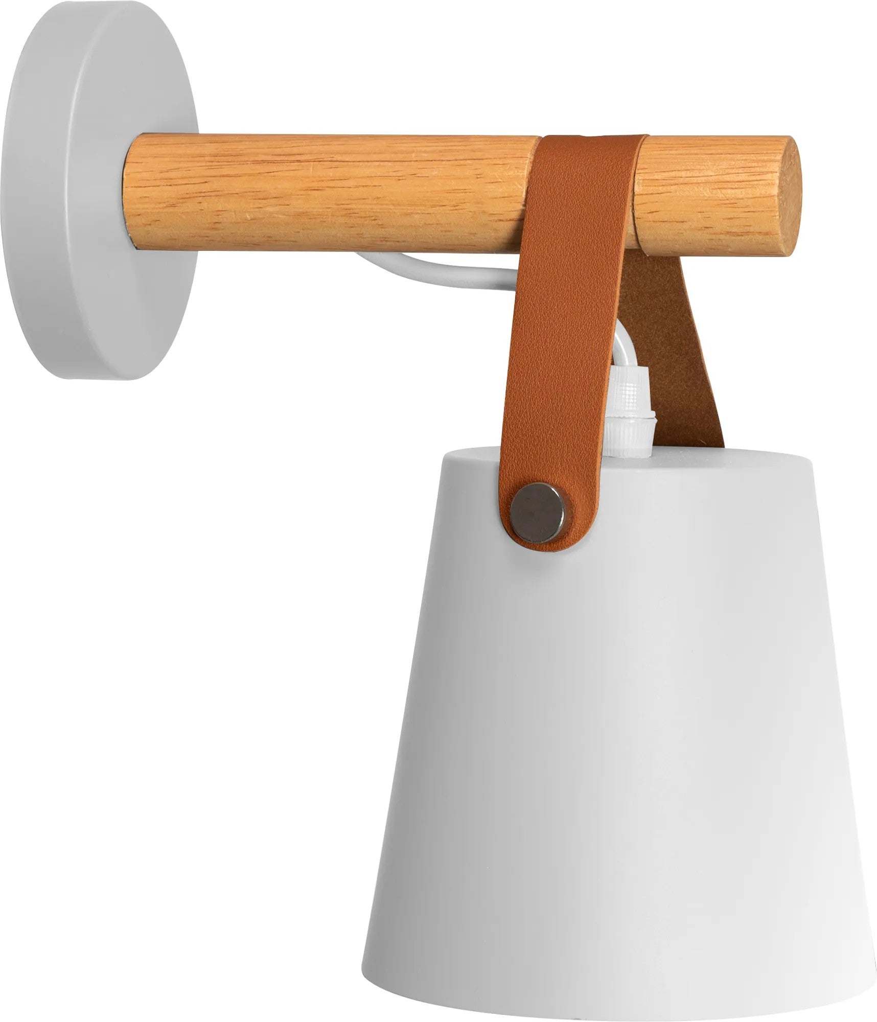 Lampa Kinkiet Ścienny Metalowy Z Paskiem APP467-1W Biała 1