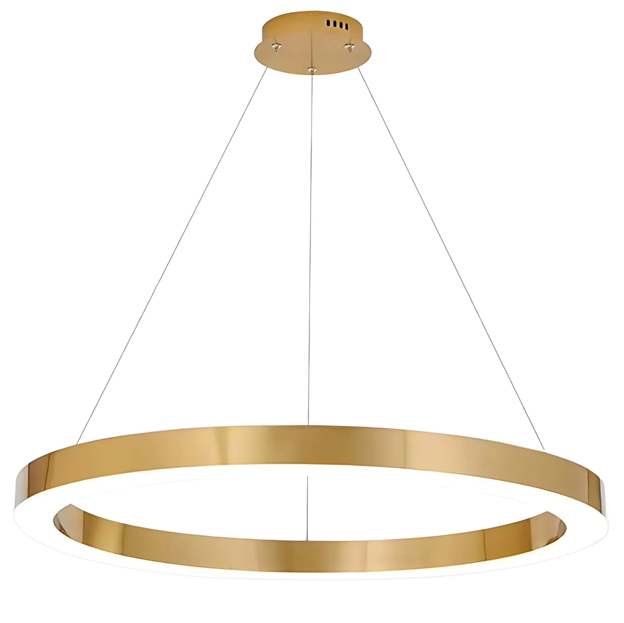 LAMPA WISZĄCA LED LHJ051-CP1 C ZŁOTA SZCZOTKOWANA 1