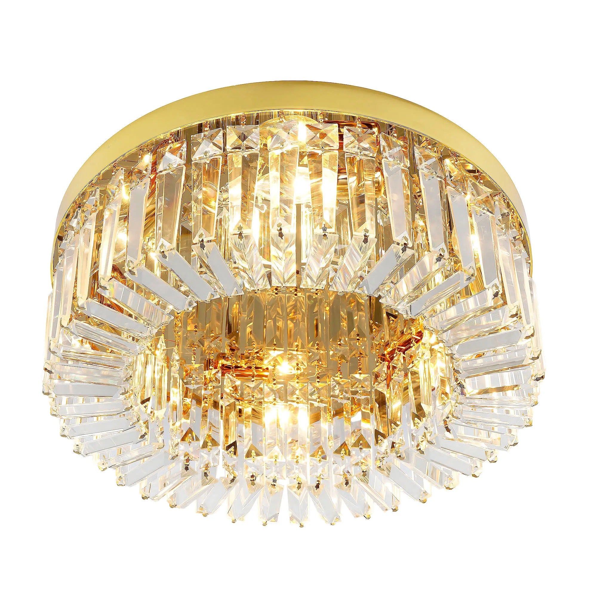 LAMPA KRYSZTAŁOWA PLAFON APP1729-8C 60 Cm ZŁOTA 1