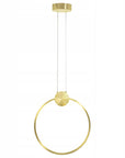 LAMPA SUFITOWA WISZĄCA LED APP1393-CP GOLD 30cm 1
