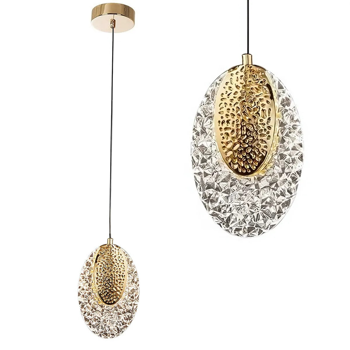 LAMPA WISZĄCA KRYSZTAŁOWA LED G088-1CP Złota 1