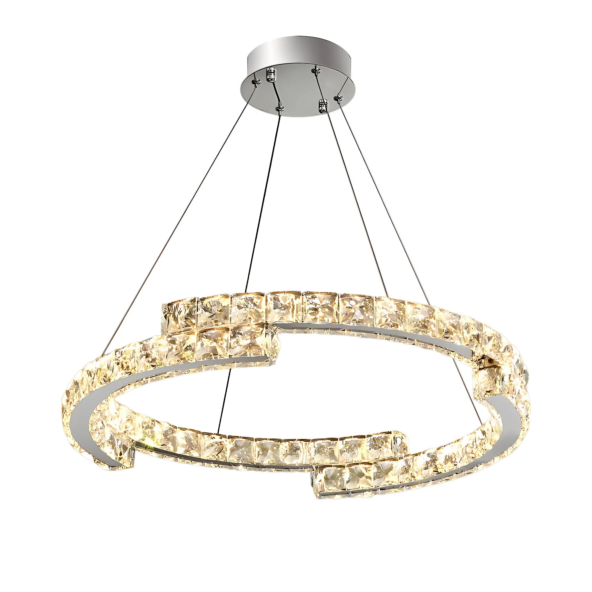 LAMPA SUFITOWA WISZĄCA LED APP1770-CP CHROM 60cm 1