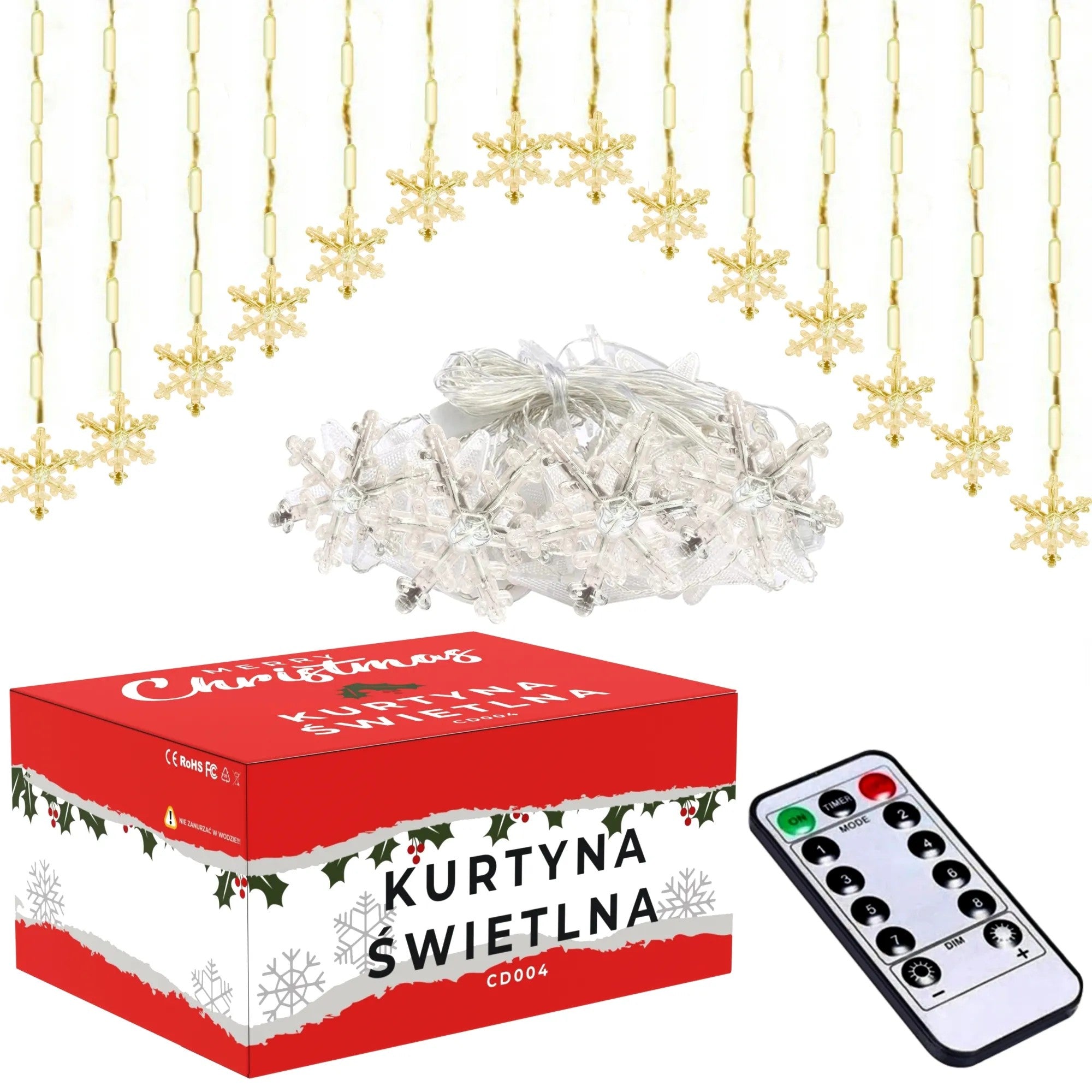 Kurtyna LED Z Pilotem (CD004) 1