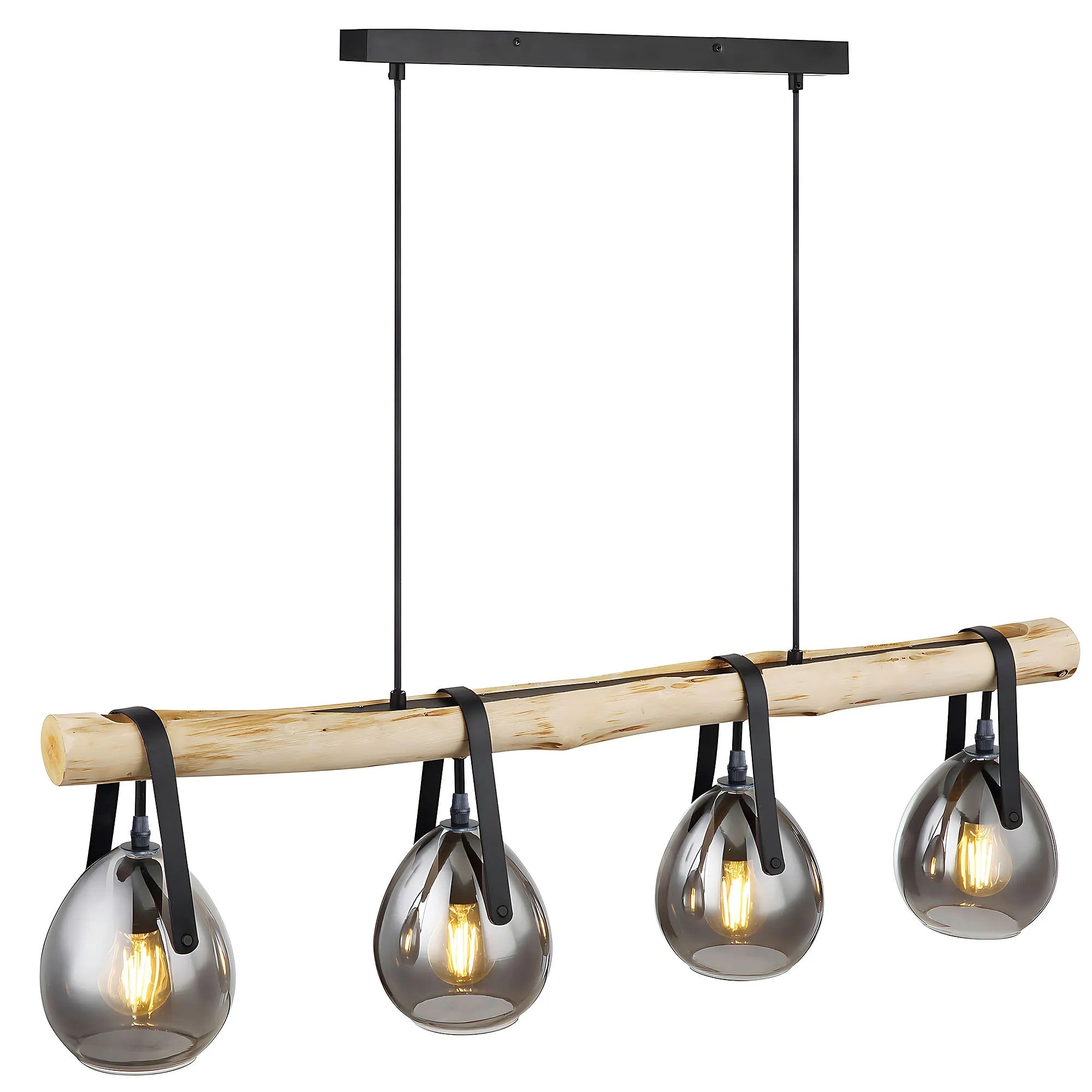 Lampa Wisząca APP1775-4CP WOOD GREY 1