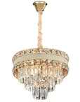 Lampa Wisząca Z Kryształami G047-CP 40CM ZŁOTA 1