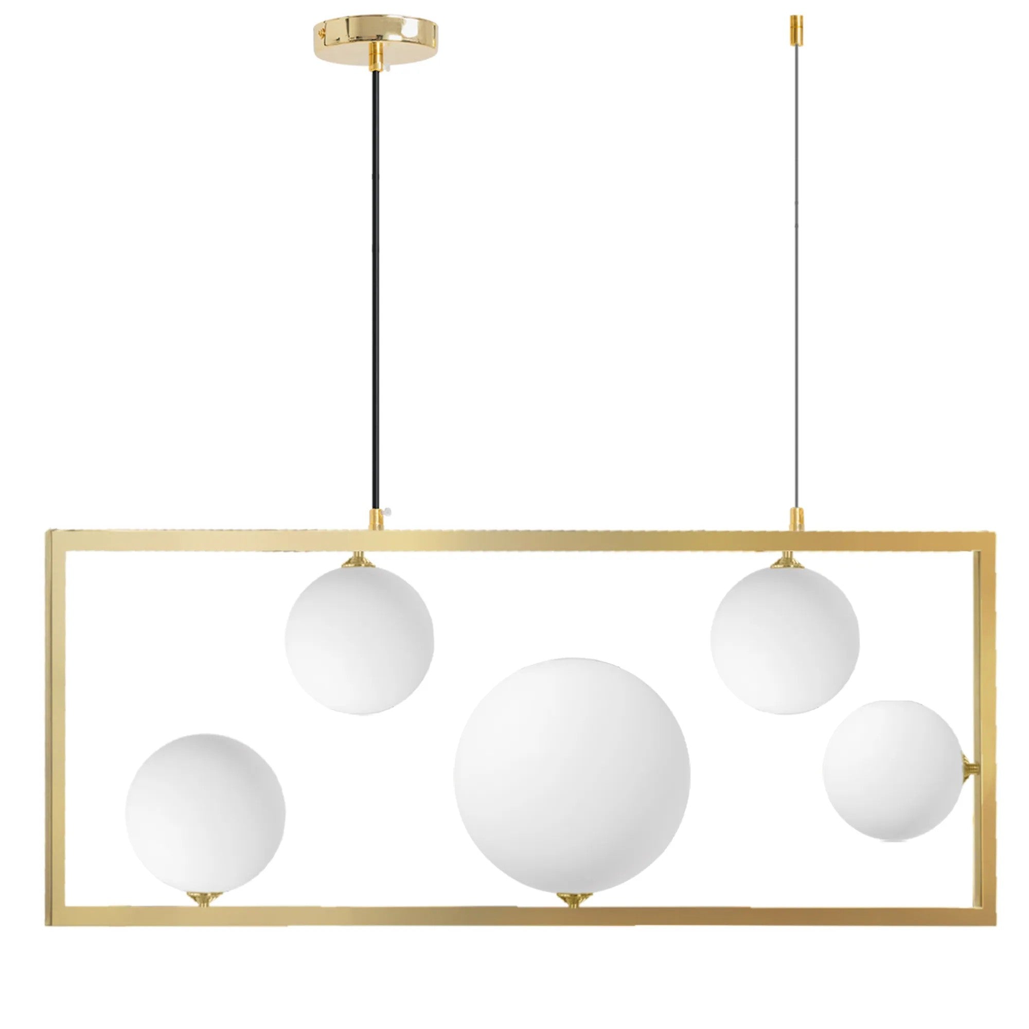 Lampa Wisząca APP1020-5CP Złota 1