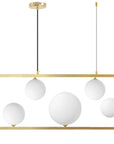 Lampa Wisząca APP1020-5CP Złota 1