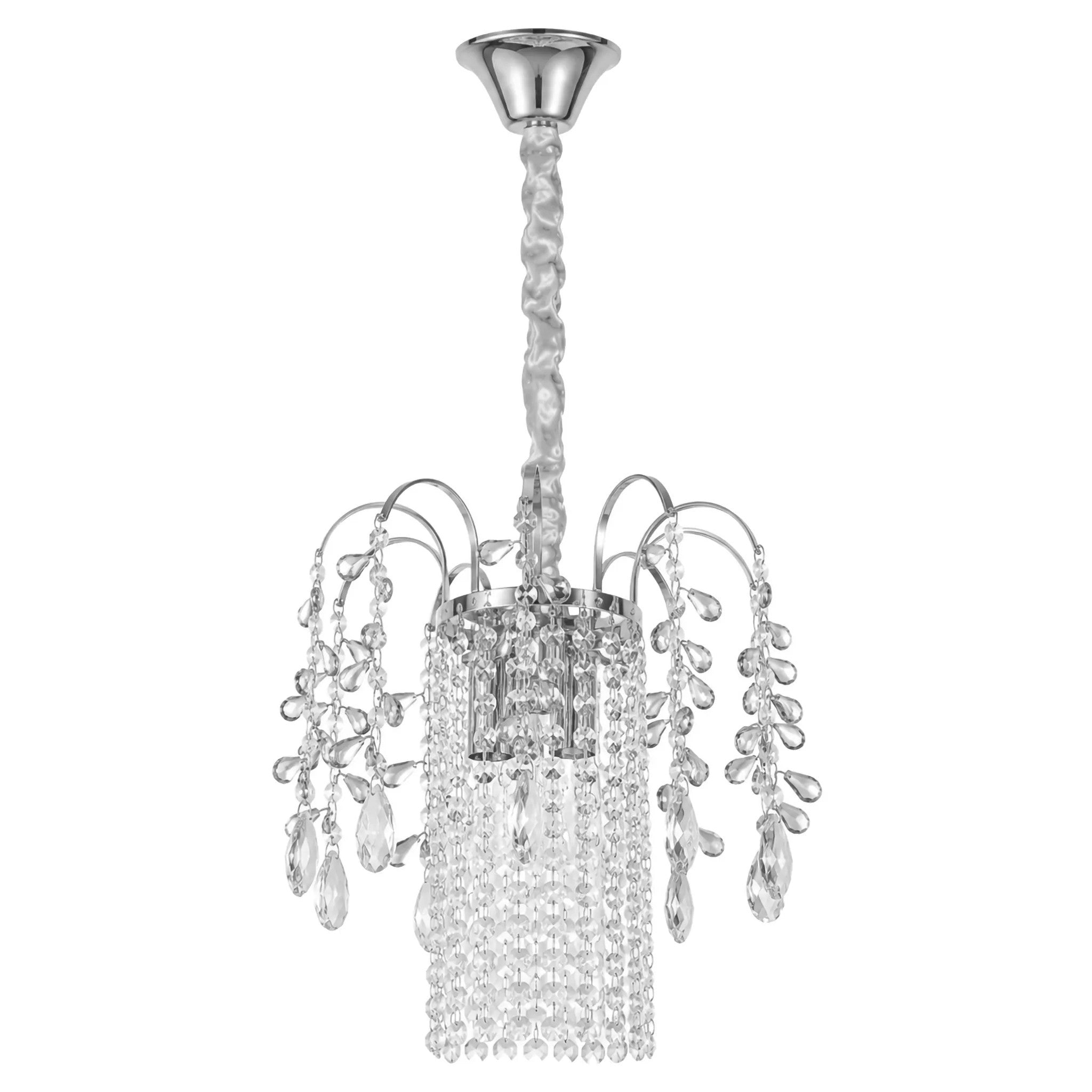 Lampa Wisząca Z Kryształami SWE089-CP 30cm Chrom 1