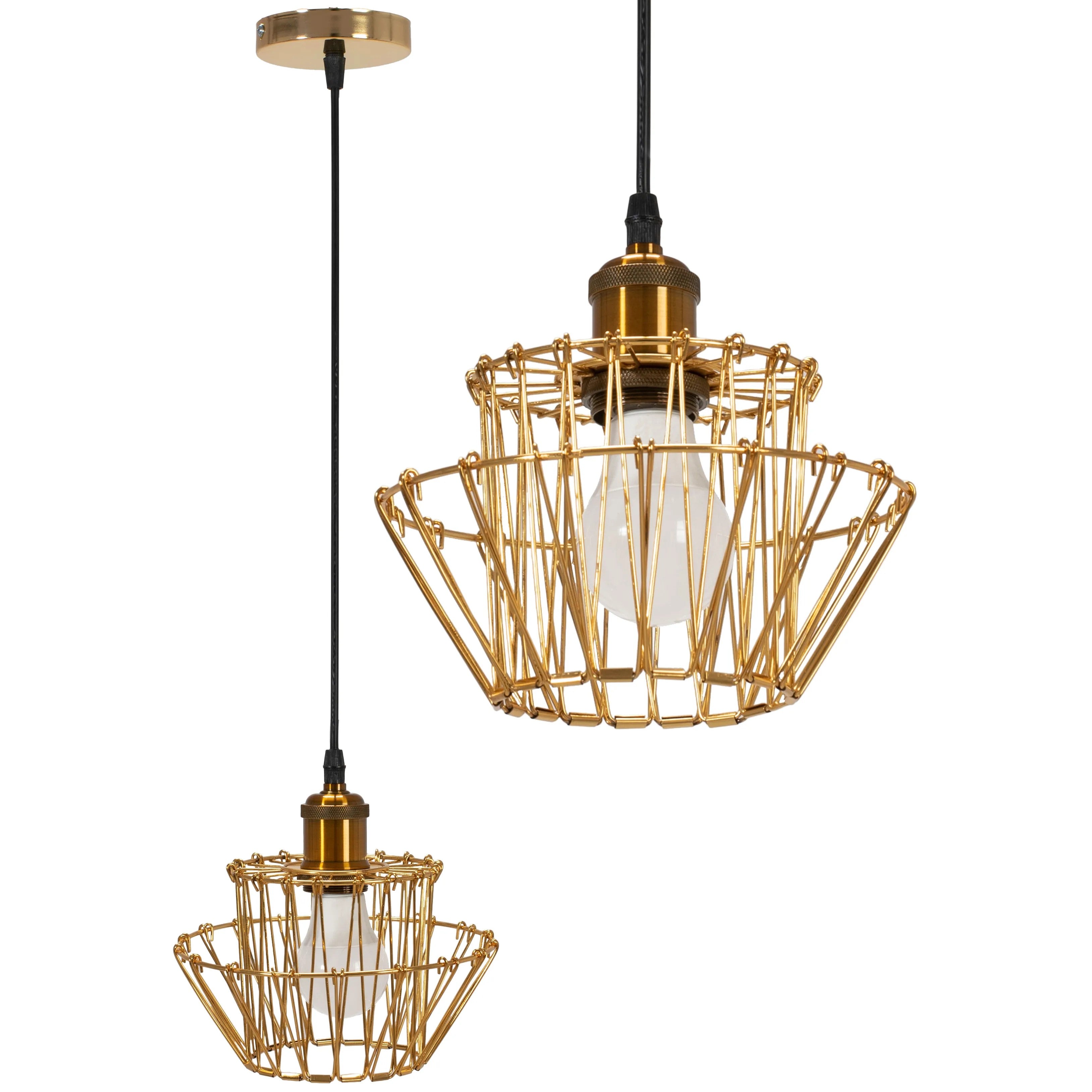 Lampa Sufitowa Wisząca APP942-1CP Set 36cm Złota 1