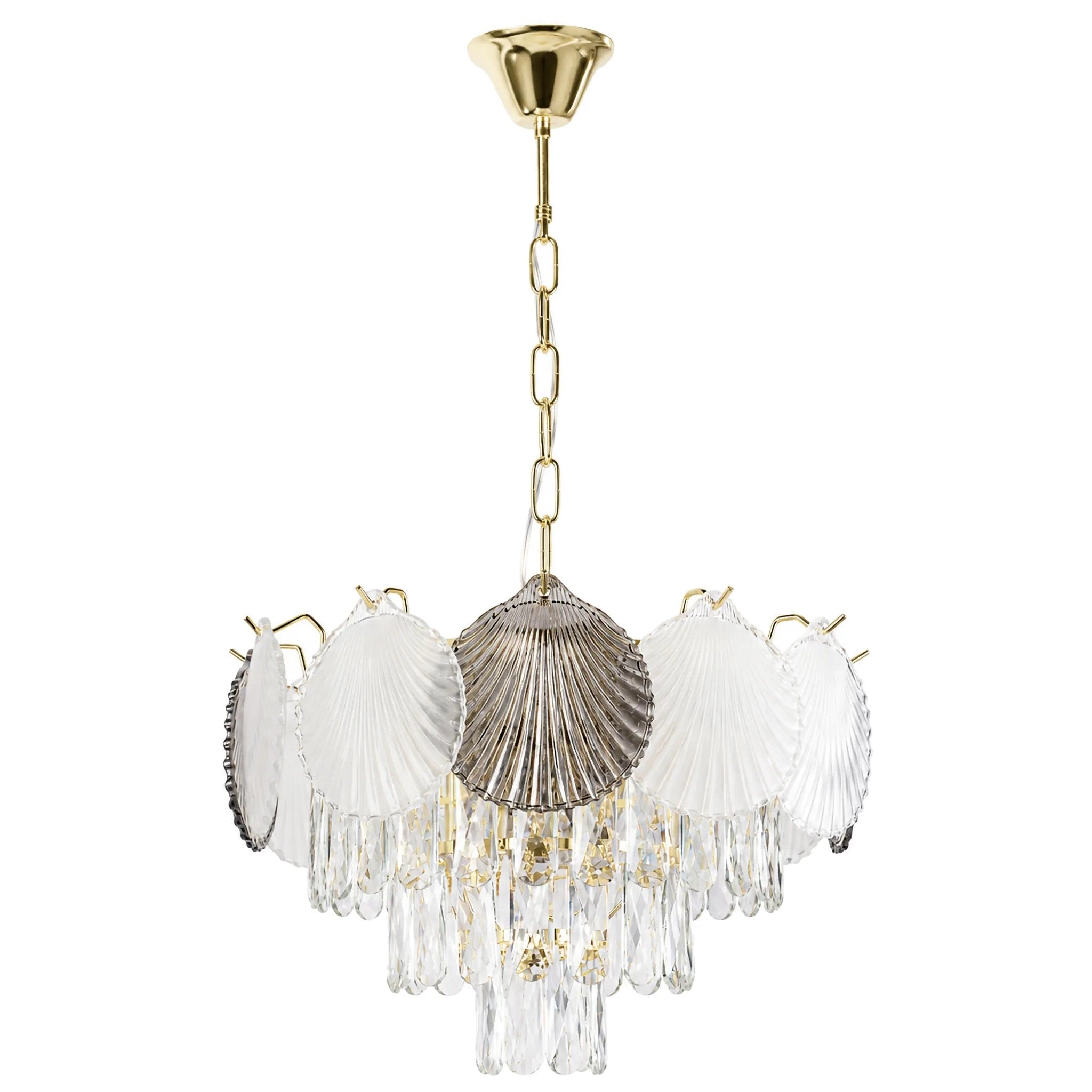Lampa Wisząca Z Kryształami SWE083-CP 40cm Złota 1