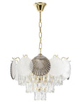 Lampa Wisząca Z Kryształami SWE083-CP 40cm Złota 1