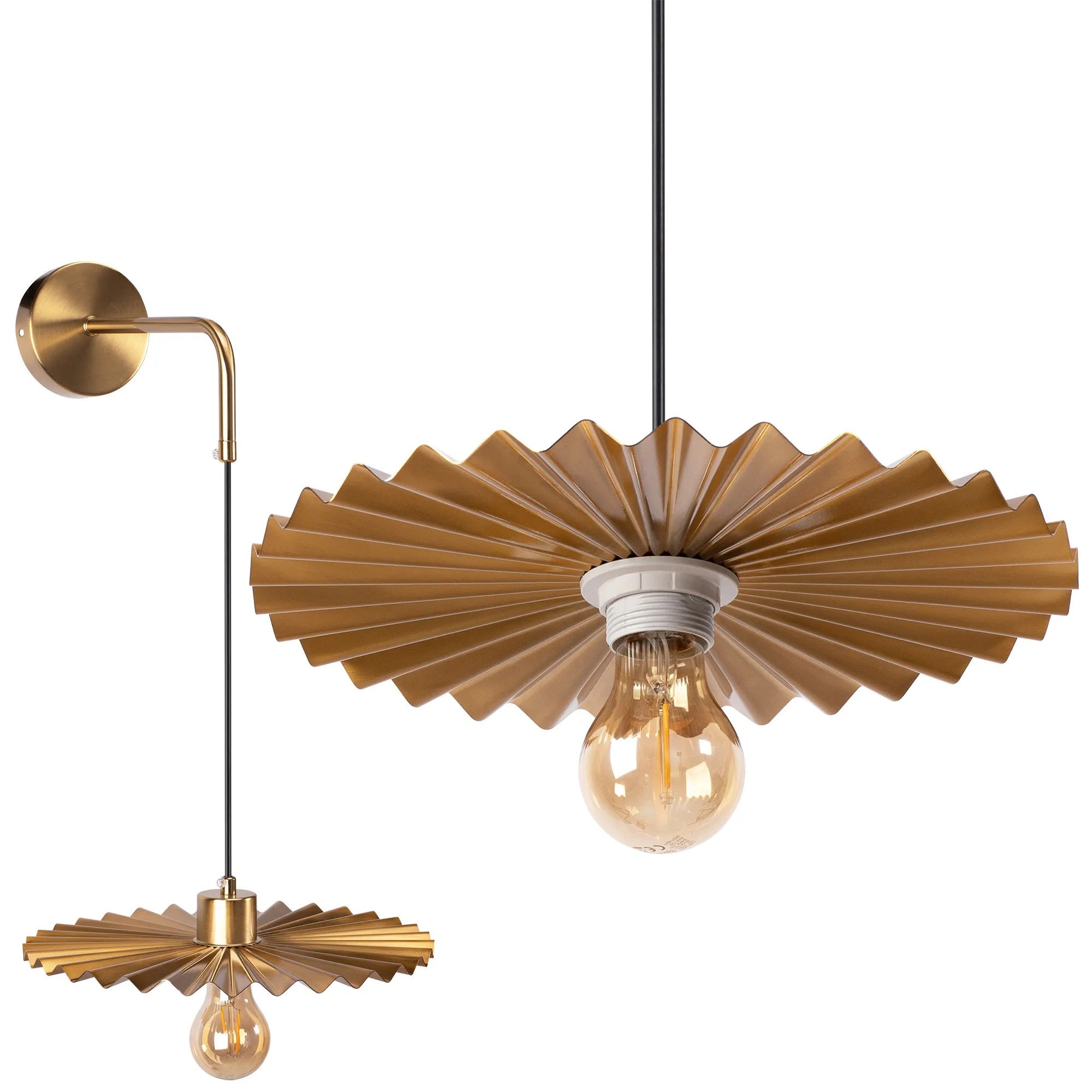 LAMPA ŚCIENNA KINKIET APP1356-1W Stare Złoto 30 Cm 1