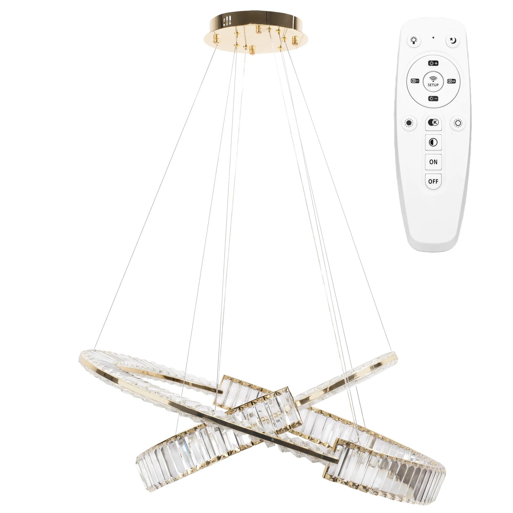 LAMPA WISZĄCA LED APP1524-CP60/80 GOLD 1
