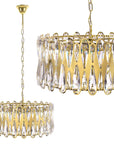 LAMPA SUFITOWA WISZĄCA APP1718-CP ZŁOTA 1