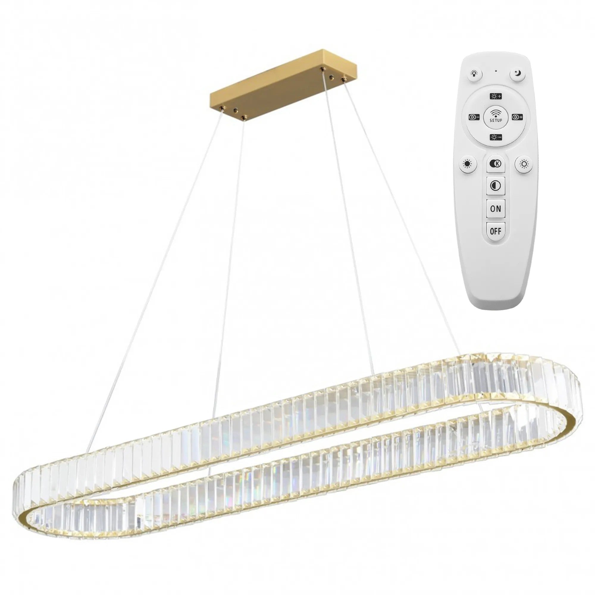 LAMPA WISZĄCA LED APP1508-CP BRUSH GOLD 1