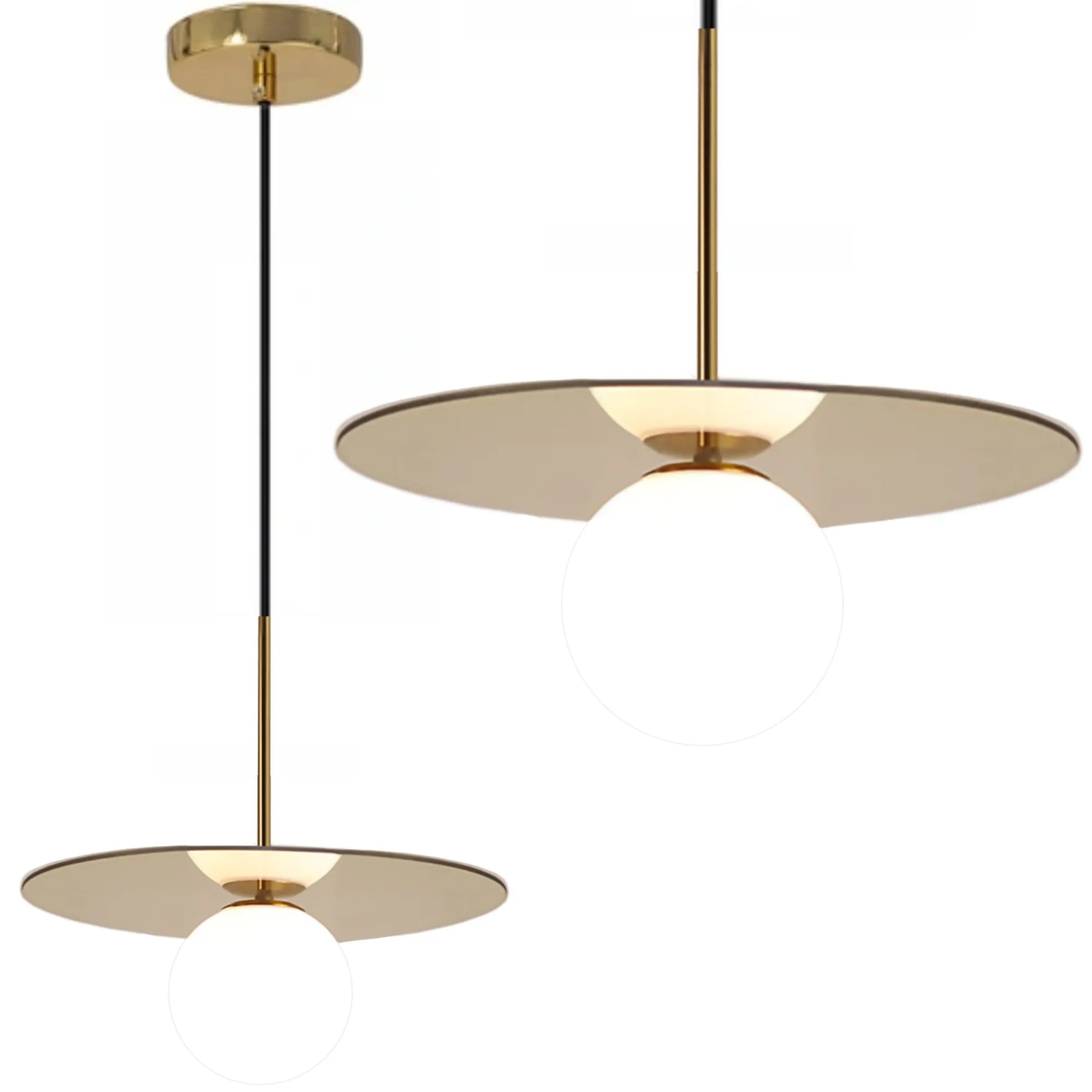 Lampa Wisząca Klosz 10cm APP939-1CP Złota 1