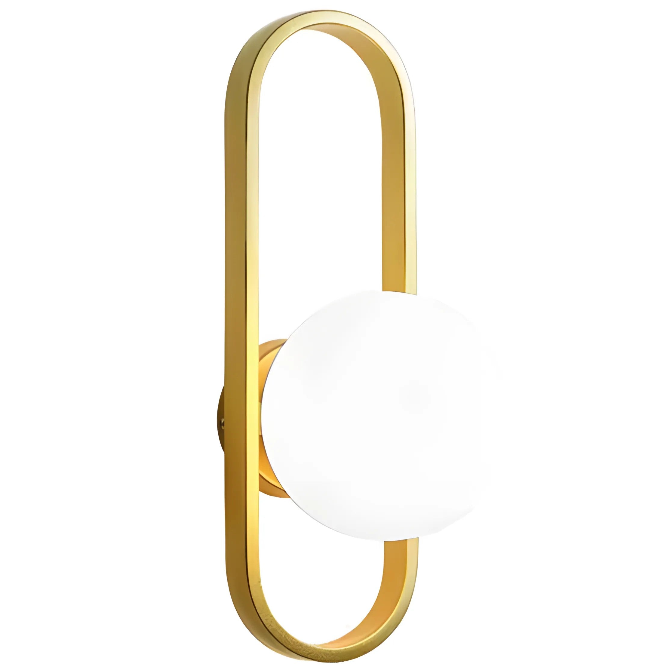 LAMPA ŚCIENNA KINKIET APP1756-1W BRUSH GOLD WHITE 1