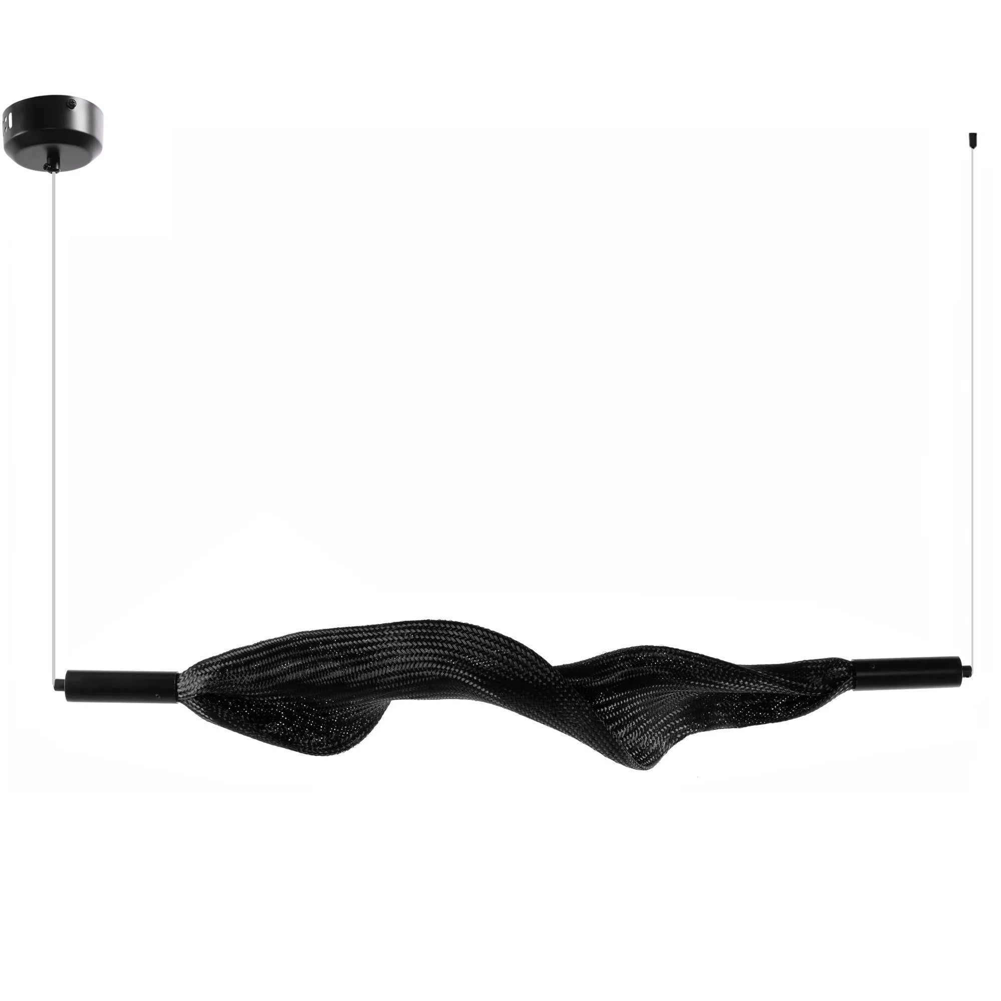 LAMPA SUFITOWA WISZĄCA LED APP1446-CP Czarna 1