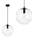 Lampa Sufitowa Wisząca Szklana Lassi 20 Cm APP306-1CP Czarna 1
