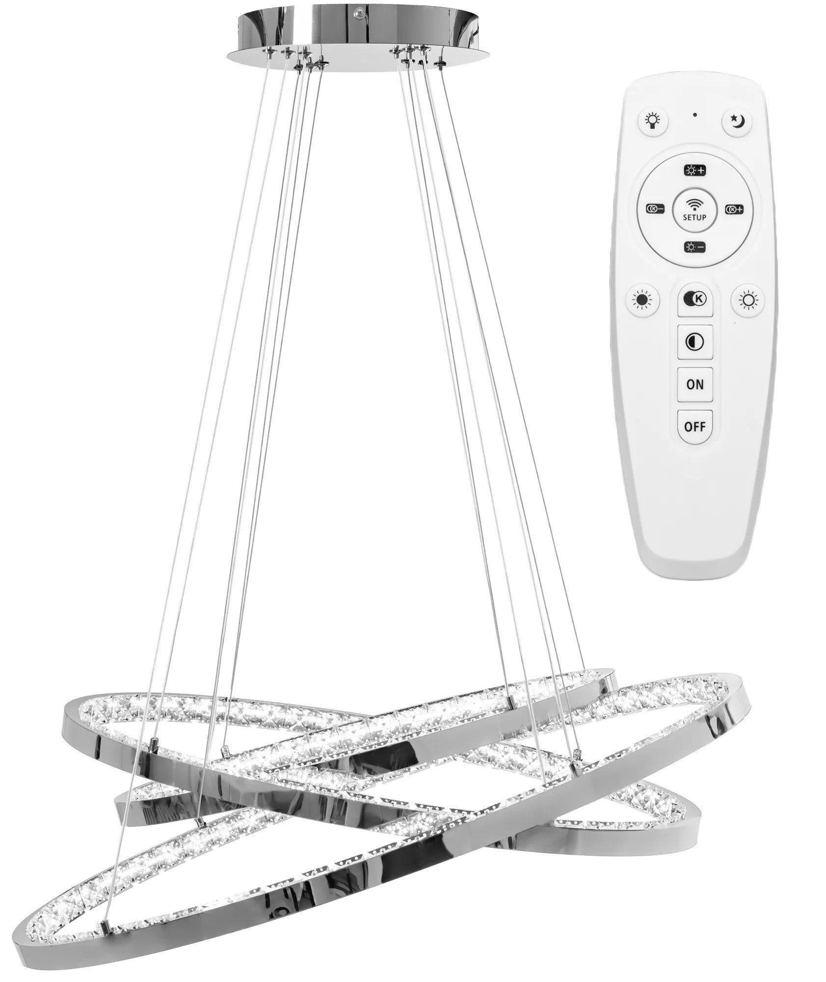 LAMPA KRYSZTAŁOWA WISZĄCA APP772-3CP 1