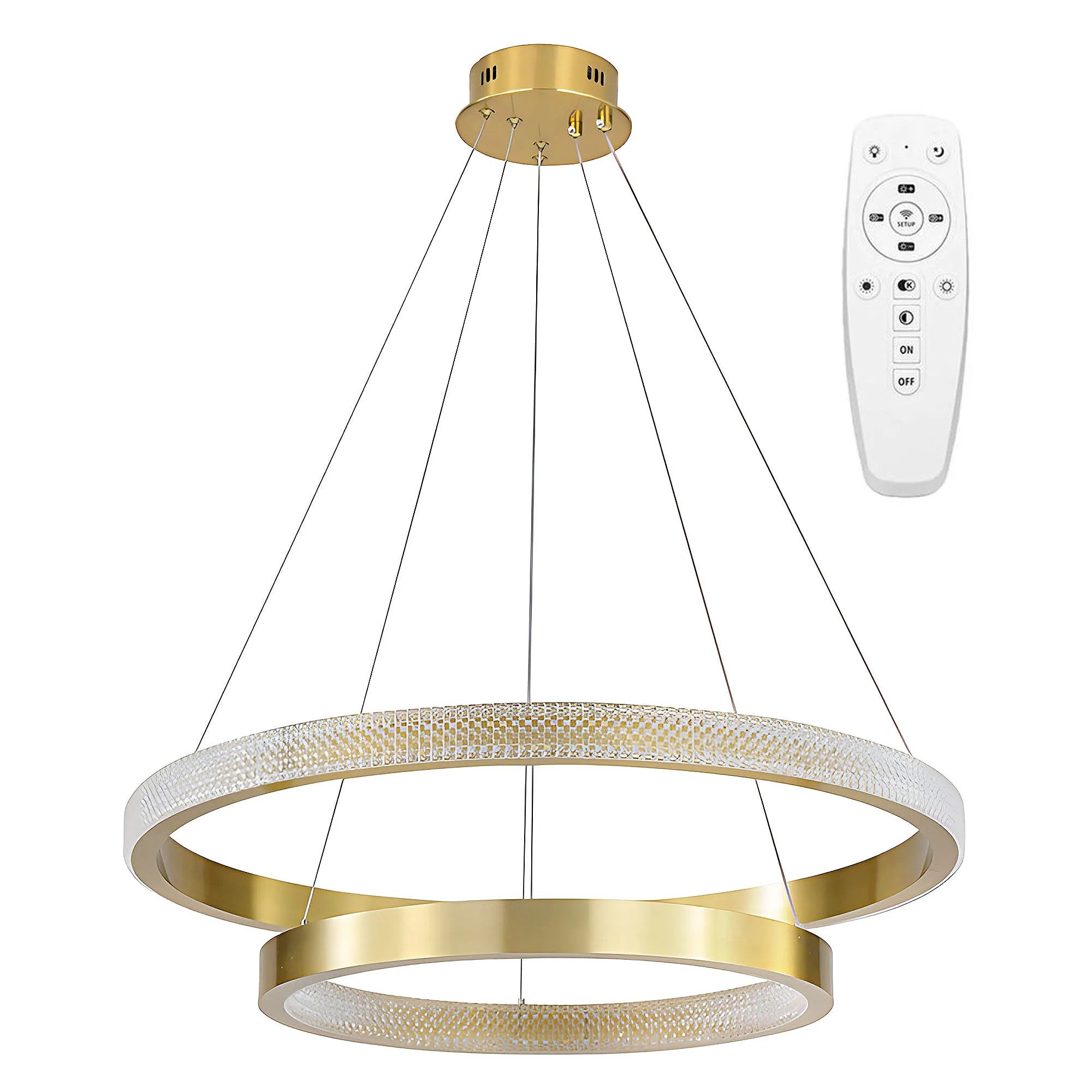 LAMPA SUFITOWA WISZĄCA LED APP1772-CP Złoto Szczotkowane 1
