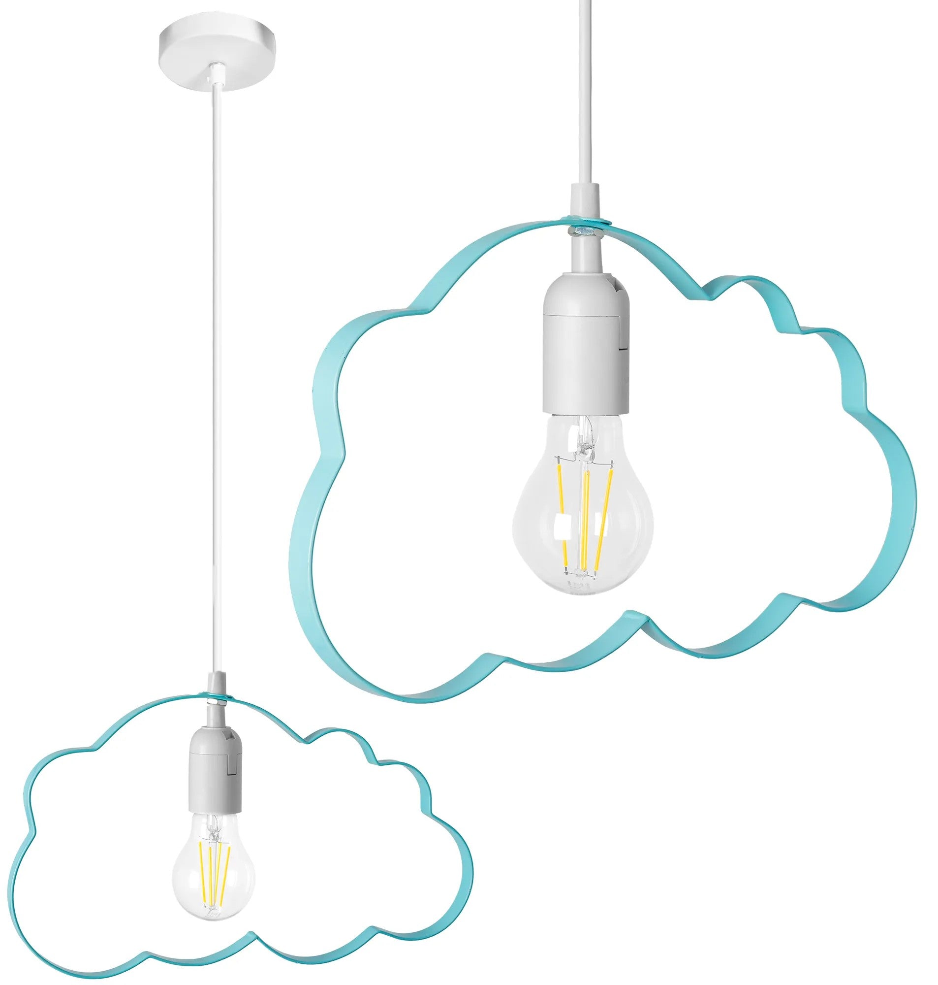 LAMPA WISZĄCA CHMURKA BŁĘKITNA 1